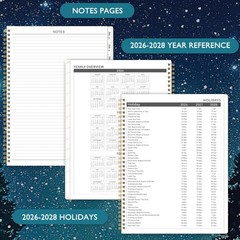Monthly Planner 2026-2028 – 2 Year 2026-2028, 9″ x 11″, Blue