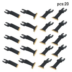 20 PCS Titanium Oscillating Tool Blades Metal Cutting Universal Multitool Blades