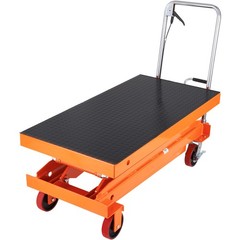 VEVOR Hydraulic Lift Table Cart 1760 lbs Manual Double Scissor Lift Table 59″