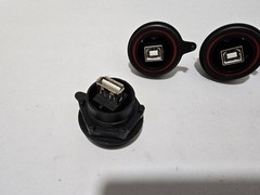 4 PC BULGIN PX0842/B Connector Ethernet/Modular IO Panel Socket IP68/IP69K