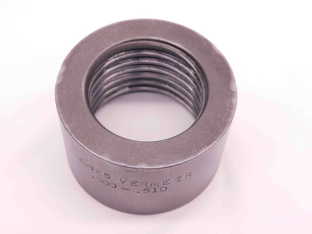 SHOP MADE 2 5/8 VERMEER API PIPE THREAD RING GAGE 2.625 45 X 30 DEGREES