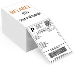 4×6 Perforated Direct Thermal Address Shipping Labels For Rollo & Zebra Fanfold