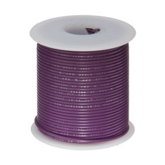 14 AWG Stranded Hook Up Wire, Violet, 25 ft, 0.138″ Dia, UL3173, 600V