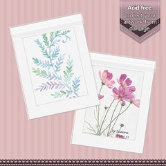 Golden State Art, Pack of 100, Acid-Free Crystal Clear Sleeves Storage Bags for