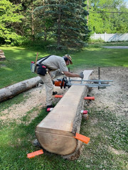 Portable Chainsaw mill 24 Inches Planking Milling Bar Size 14 Inches to 24 Inche