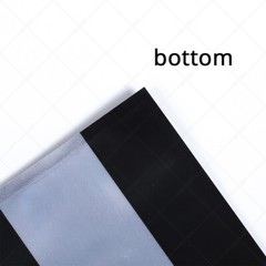 Multi-Size Silver Inside Matte Black Aluminium Mylar Zip Lock Bag w/Window B02