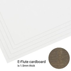 200 Pack White 5×7 in Corrugated Cardboard Sheets Pads for Packing Crafts