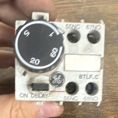 GE BTLF60C Delay-On Time Delay Relay 120VAC 10A SPDT 8-Pin 1-60 Sec