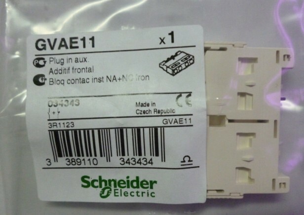 GVAE11  TeSys GV2 & GV3 – auxiliary contact – 1 NO + 1 NC SCHNEIDER NEW