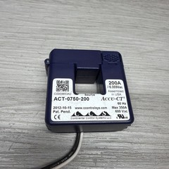 Lot Of 2 CCS ACT-0750-200 Accu-CT Split Core Current Transformer, 200 Amp 0.333V