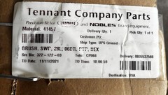 Tennant Floor Sweeper 28” Brush For Model 140 Walk Behind Sweeper 06DR PYP HEX