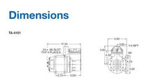 NEW 12VDC 1/3hp Thomas TA-4101 270025 Air Ride Suspension/RV Brake/Truck Air