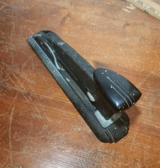 VINTAGE SWINGLINE SPEED PRODUCTS STAPLER Black Textured Finish Working