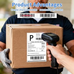 2-40 Rolls Direct Thermal Shipping Labels 4×6 250 Per Roll for Zebra Eltron 2844