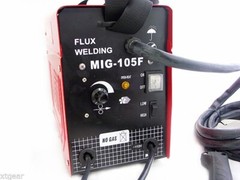 AUTO WIRE FEED 120 AMP MIG FLUX WELDER MACHINE MIG WELDING NO GAS WELD 110V