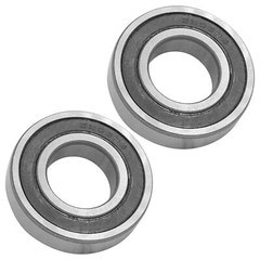 Caltric 6206-2RS 6206-2RDQE6 Ball Bearings Dual Sided Rubber Sealed 30x62x16