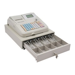 Electronic Cash Register POS System 48-Key Thermal Printer LED Drawer Box Retail
