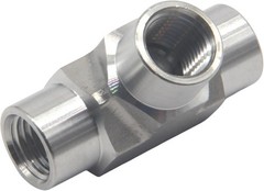 HFS(R) 3/8″ Female NPT 3 Way T Shaped Equal Tee Coupling Stainless Steel 304