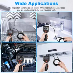 HD 1080P LED Handheld Industrial Endoscope Borescope 8mm Inspection Snake Camera