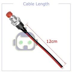 3 PCS Red Micro Lockless Momentary On/Off Push Button 12V 5A Switch Tact