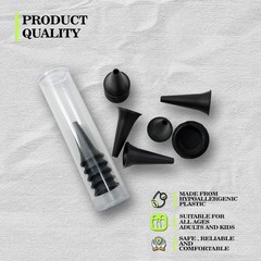 Universal Disposable Otoscope Covers – 50 Pack, 2.5mm & 3.5mm Specula Tips for A