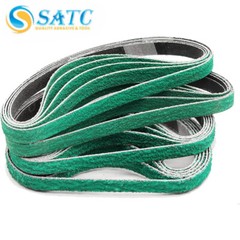 SATC 1/2 Inch x 18 Inch Zirconia Sanding Belts for File Sander, 10-Pack 80 Grit
