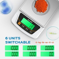Digital Scale 0.1 Gram Accuracy Precision Lab Scale 6000g Scientific Digital …