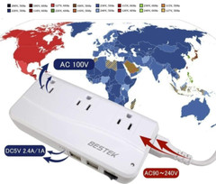 Voltage Converter 90V – 240V to 100V transformer BESTEK Japan Plug Adapter