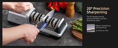 Electric Knife Sharpener with 4-Stage Sharpening (Repair, Coarse, Medium, Fine &