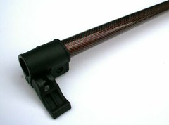 CarbonPro Carbon-Fiber Complete Shaft, Equinox 600/800 metal detector, Red/Black