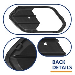 Passenger Right Side Bumper Insert Fog Light Lamp Cover Bezel Ford Escape 2017-2