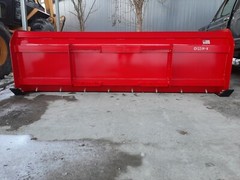 8′ Bobcat Snow Pusher Box Skid steer Commercial Rubber Blade CAT Case Protech IL