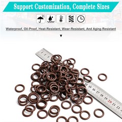 Vitons FKM FPM Rubber O Ring Oring Oil Seals 6mm Cross Section 10mm-488mm ID