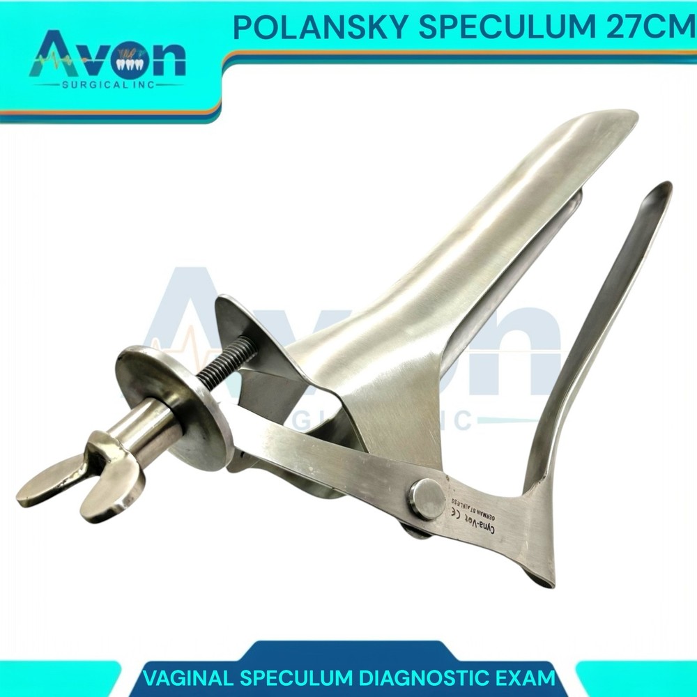 1 Each – Equine Vaginal Speculum Polansky 10.5″- Ranch, Veterinary – Stainless