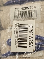 (12 Pairs) Grainger 783W25A Knit Gloves, XL,Dotted, PVC, Palm,Cotton,Full Finger