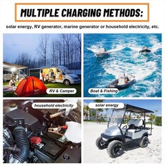 12V 100Ah LiFePO4 100Ah Lithium Battery BMS Cycle Deep for Solar Trolling Motor