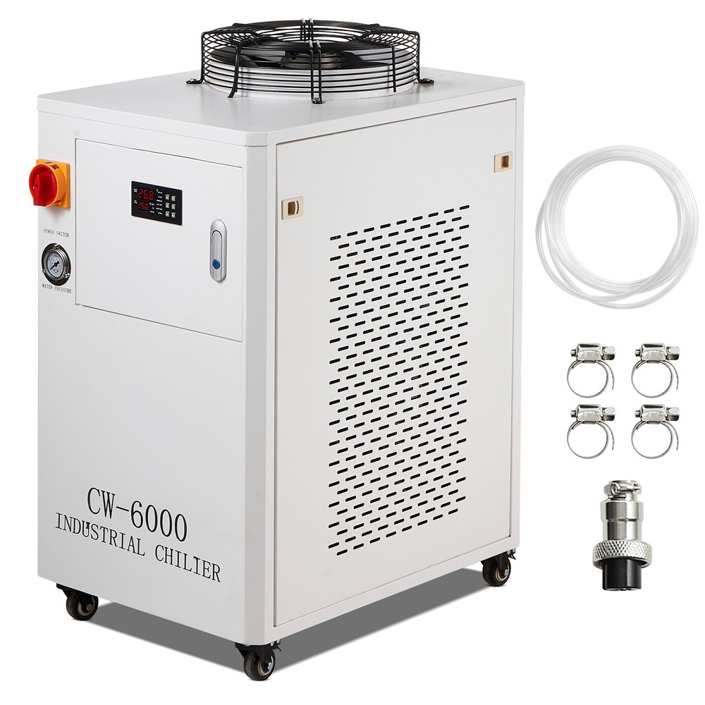 Uimoso Industrial Water Cooling System CW6000 15L 65L/min Cooler with Compressor