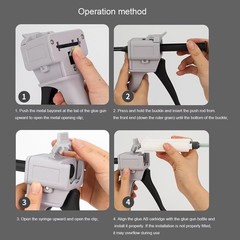 4:1/10:1 50ML Ratio Dispensing Gun kit Dental Impression Mixing Dispenser Gun