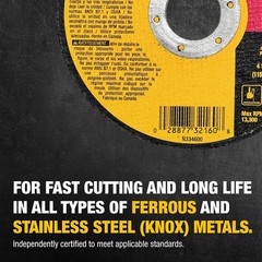 4-1/2 Inch Cut-Off Wheel, Angle Grinder Cutting Disc, General Purpose, 5-Pack