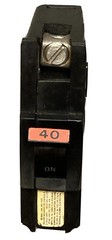 NA240 FPE Federal Pacific 2x NA140 40 Amp 1 Pole Stab-Lok Thick Wide Red w/ HTNA