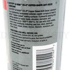 Loctite General Purpose Anti-Seize Lubricant: Copper, Graphite, LB 8008 – 8 oz