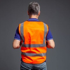 Safety Vest with High Visibility Reflective Stripes 5 Pockets 2 Colors Security