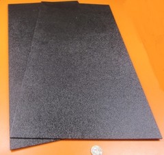 Black ABS Sheet 1/8″ (.125″) X 12″ X 24″ Haircell Textured One Side, 2 Units