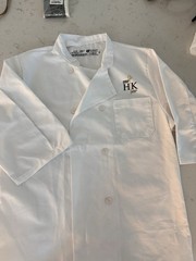 Chef Designs M-SS White Double Breasted Short Sleeve Polycotton Chef Coat