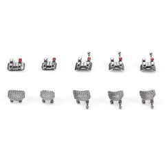 4Pcs Dental Orthodontic Buccal Tube 2nd Molar Roth.022 Bondable Non-Convertible