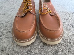 Vntg Oxford Moc Work Ankle Shoe Boot Sears Men 13 D Leather Upper Oil Resistant