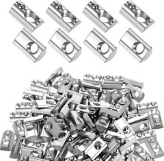 100 Pcs 40 Series M8 Thread T Spring Nut Carbon Steel European Standard M8 T Nut