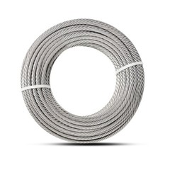 3/16 Stainless Steel Wire Rope 200ft 7×19 Aircraft Cable 3700lb Zipline Railing