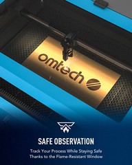 OMTech 80W 20″x28″ CO2 Laser Engraver Cutter Marker with CW5200 Water Chiller