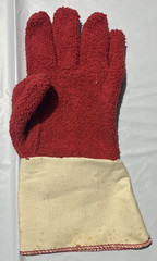Heavy Duty Durable Heat Resistant Terry Cloth Welding BBQ Lined Work Gloves LRG